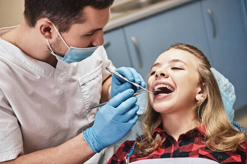 tratament aparat dentar cu safir